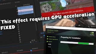 Famous This Effects Requires GPU ACCELERATION | FIXED | Install CUDA Driver | Net Worth