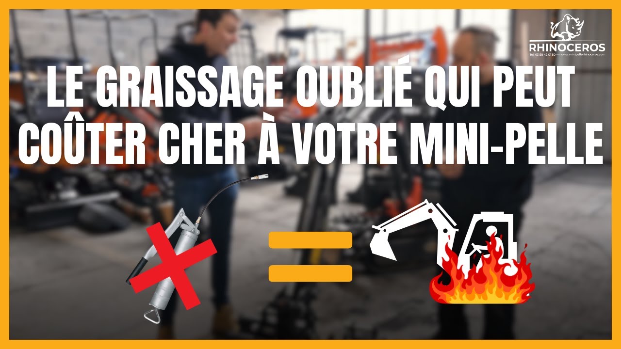 Comment bien graisser sa Mini Pelle Rhinoceros ! Test sur un modèle XN-12