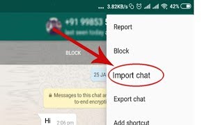 Whatsapp import chat How to