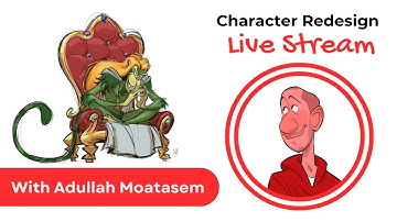 Character Redesign | Live Stream with Abdullah Moatasem