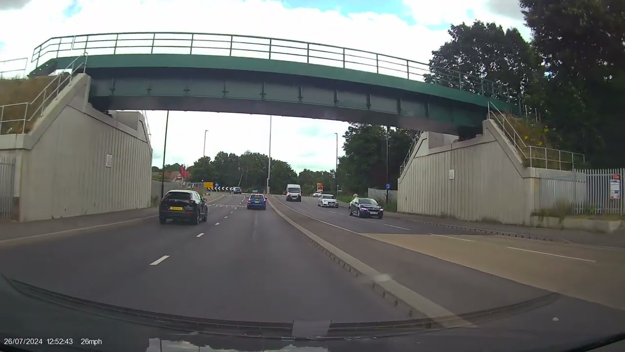 Straight ahead 3rd exit at Sainsbury's roundabout in Doncaster ( part of a test route)