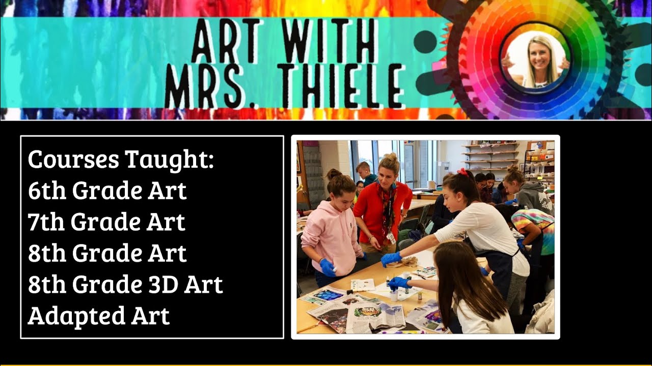 Virtual Back to School Night! Meet Mrs. Thiele, Art Teacher