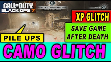 🔴BO7 Glitch🔴INFESTATION CAMO FAST 🔴 Tessie pile up glitch for easy camo unlocks and easy xp glitch