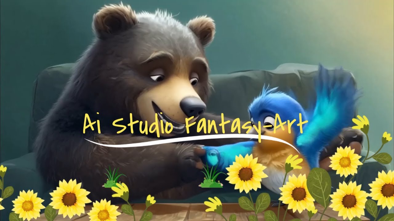 Cute Bird & Bear 4K Video Film for Kids from AI Studio Fantasy-Art ...