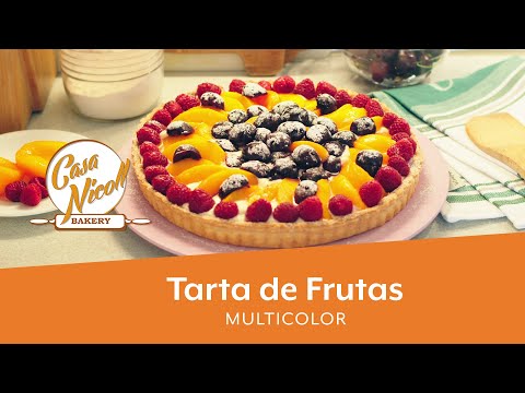 tarta-de-fruta-multicolor-|-tarta-de-crema-pastelera-y-frutas