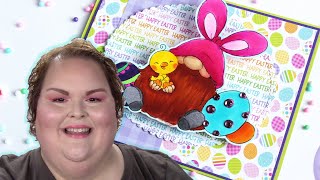 A Gnomey Easter Action Wobble Card