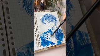 ASMR Sketching Jun Seventeen in Anime Style 🎨🌱 #meimeisketch #kpop #seventeen #sketch