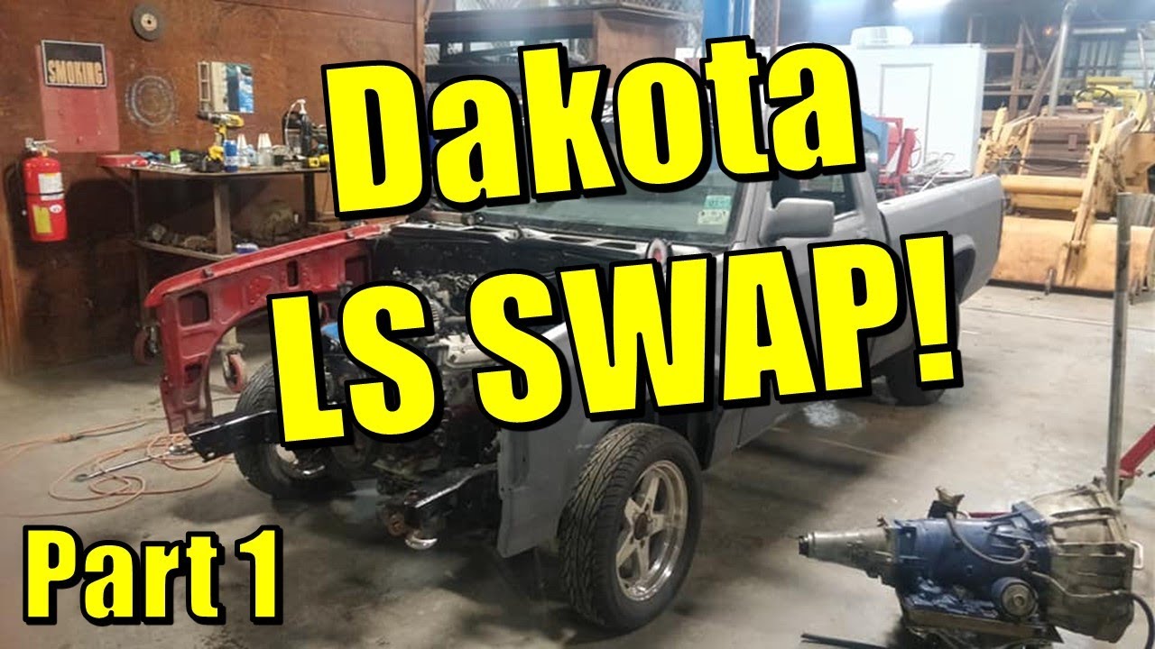 Dodge Dakota 5.3 LS Swap Part 1 Motor Mounts Racer X Garage YouTube