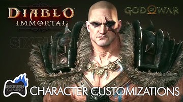 DIABLO IMMORTAL Character Customizations (Making Kratos from God of War)