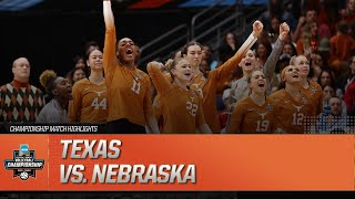 Texas vs. Nebraska: 2023 NCAA volleyball championship match highlights