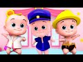 Five little babies jumping on the bed nursery rhyme  kids song