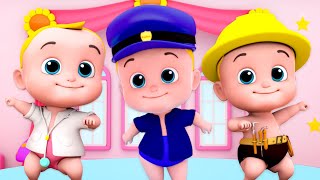 Five Little Babies Jumping on the Bed Nursery Rhyme & Kids Song