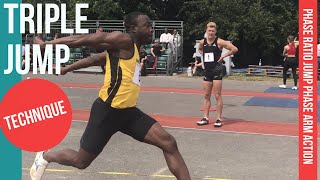 : TRIPLE JUMP TECHNIQUE  Learning from top jumpers. Phase ratio, take-off angles, arm action & more