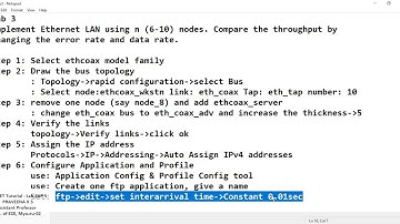OPNET Lab VTU Experiment 3