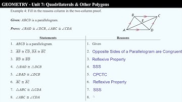 Geometry - Section 7.3: Parallelograms