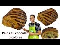 recette PAINS AU CHOCOLAT BICOLORES  (EN subs)