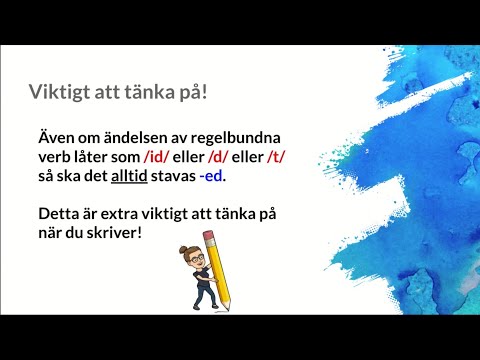 Engelsk grammatik - Regelbundna verb i preteritum