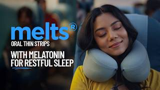 For restful sleep at 30,000 feet | melts® Restful Sleep by Wellbeing Nutrition