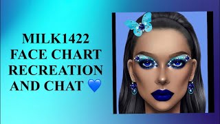 Milk1422 face chart recreation and chat. 🥰