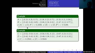 MATH2022 - A Novel Entropy Measure Based on Similarity Measure for Spherical Fuzzy, Ali Aydogdu screenshot 5
