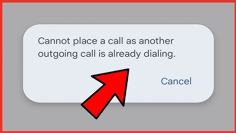 How to fix cannot place a call as another outgoing call is already dialing Vivo / Realme / Android