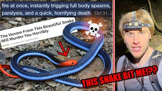 I was bitten by the Blue Coral Snake... and survived.