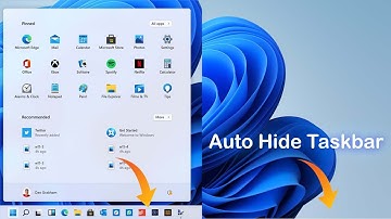 How to Auto Hide Taskbar in Windows 11 | Automatically Hide Or Unhide Taskbar In Windows 11