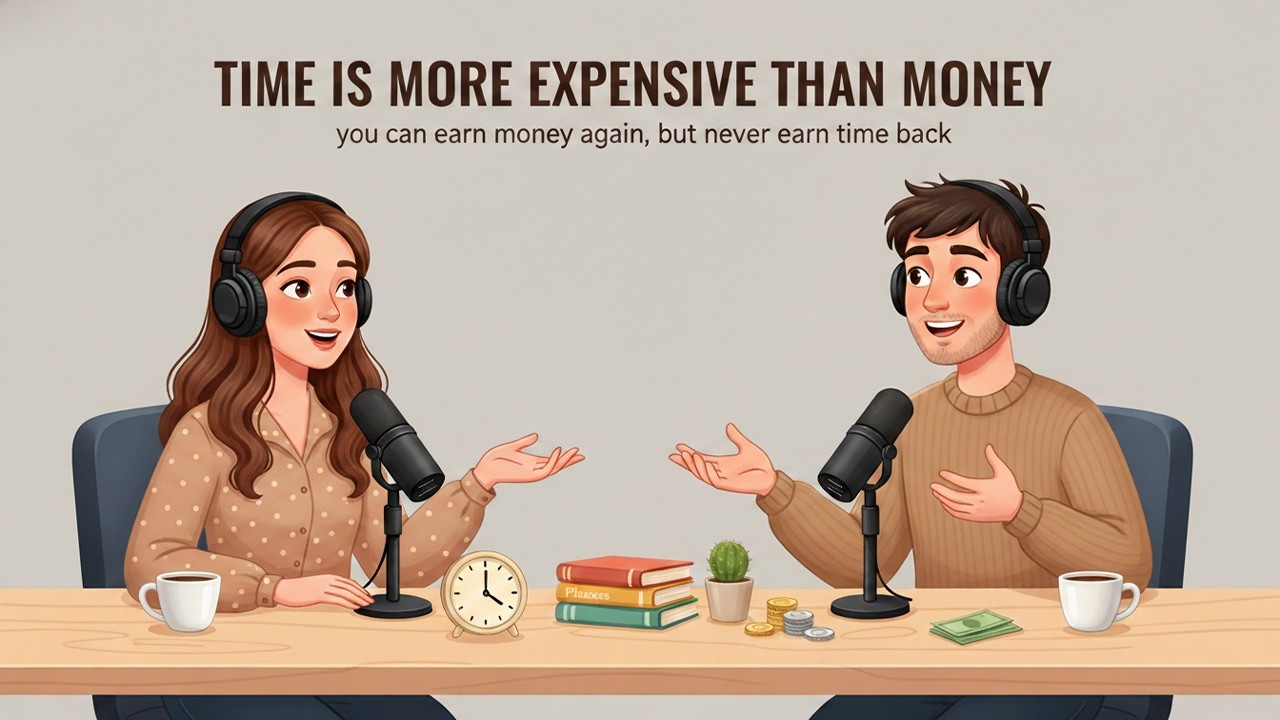 Time Is More Expensive Than Money | English Conversation Podcast