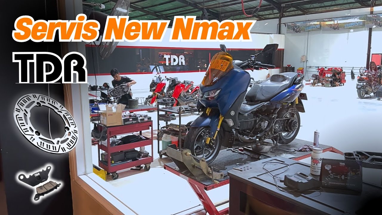Servis Rutin, Pemasangan Cakram Belakang RPD dan Kampas Rem TDR | New Nmax 155 | TDR