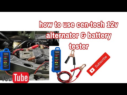 Cen Tech 12v Alternator Battery Checker Instructions