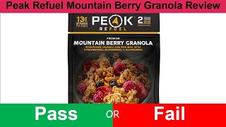 Peak Refuel Mountain Berry Granola Review