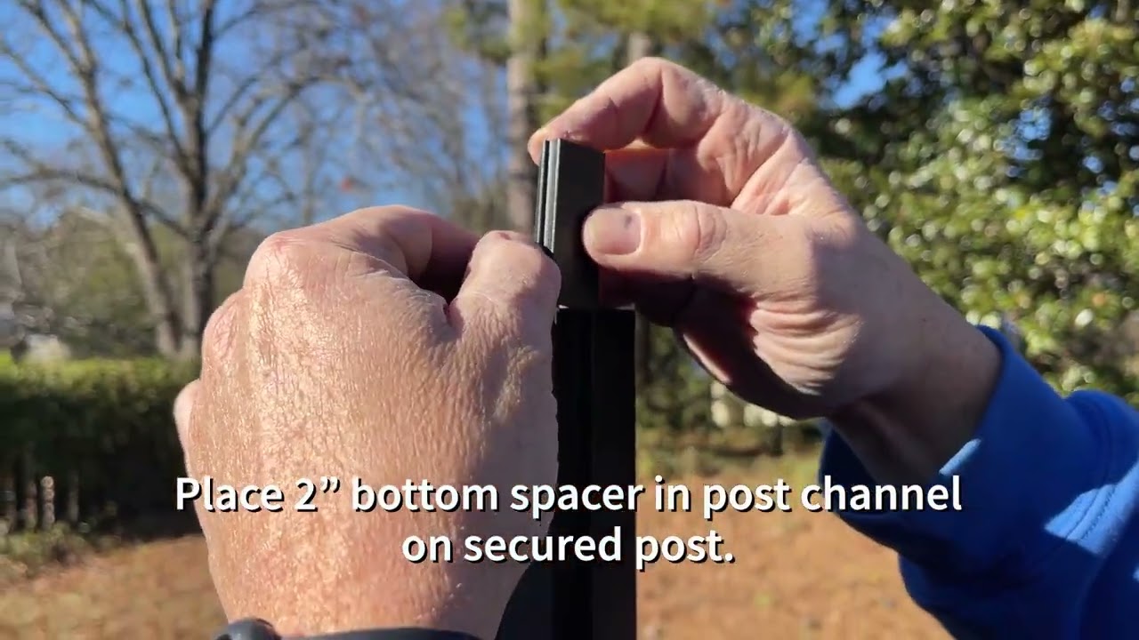 1 11 24 SPS Aluminum Fence   Surface Mount Installation