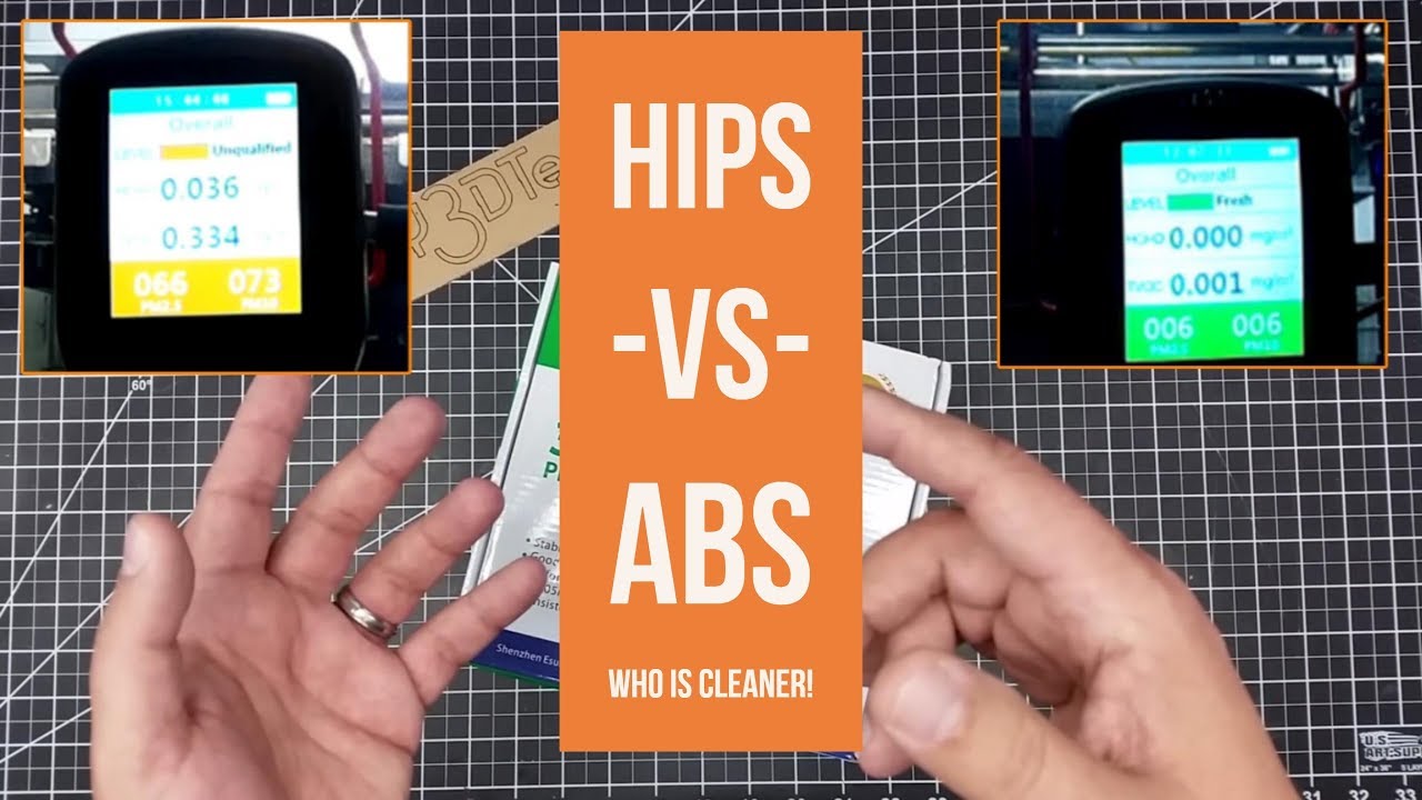 3D Print Air Quality - HIPS -vs- ABS Whos Cleaner! - YouTube
