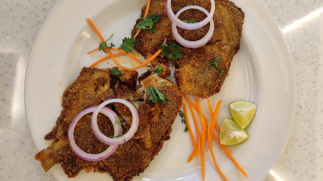 POMFRET (ANGEL FISH) FRY RECIPE QUICK AND TANGY YouTube