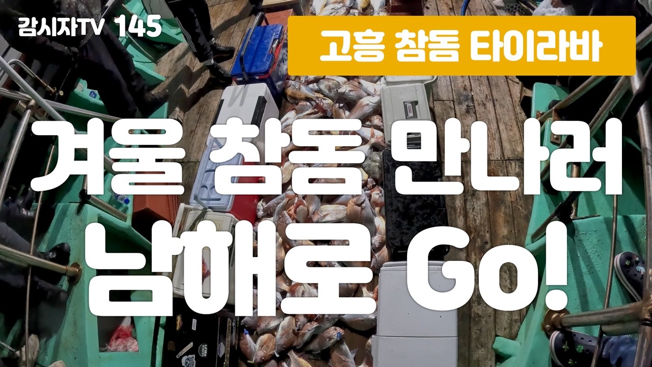 겨울 참돔을 잡으러 남해로 가자 - 145 / 고흥 녹동항 참돔 타이라바 / タイラバ / 韓国 / 南海