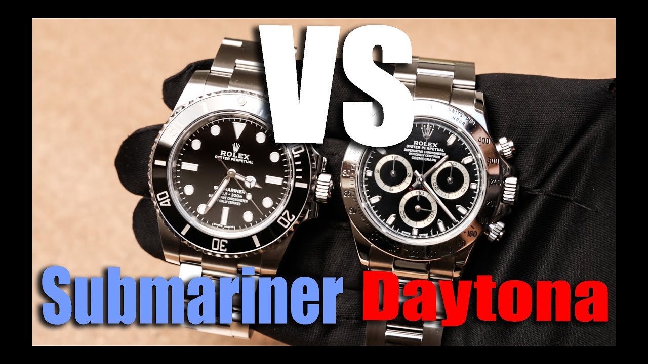 rolex daytona vs submariner