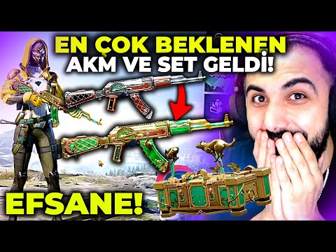 BEKLENEN YENİ AKM VE SET GELDİ!! 😮 7 SEVİYE FULLEDİK BAYILDIM!! | PUBG MOBILE