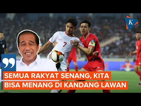 Timnas Indonesia Libas Vietnam 3-0, Presiden Jokowi: Semua Rakyat Senang