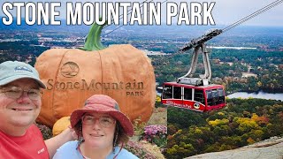 Stone Mountain Park Our First Time / Pumpkin Festival / Worlds Largest Pumpkin Light Show Georgia