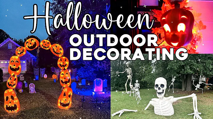 Halloween 🎃 Outdoor Decorations | DIY Halloween Decorating | Decorate with Me | Outside Decor
