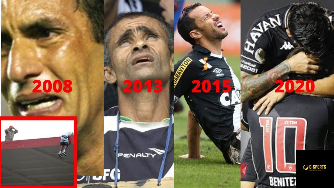 os 4 rebaixamentos do Vasco da gama- 2008-2013-2015-2020. - YouTube