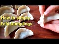How to simply fold Dumplings|包餃子和擀皮|如何包餃子和擀皮慢動作示範視頻