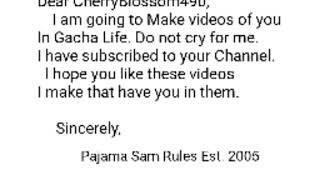 A Letter To Cherryblossom490