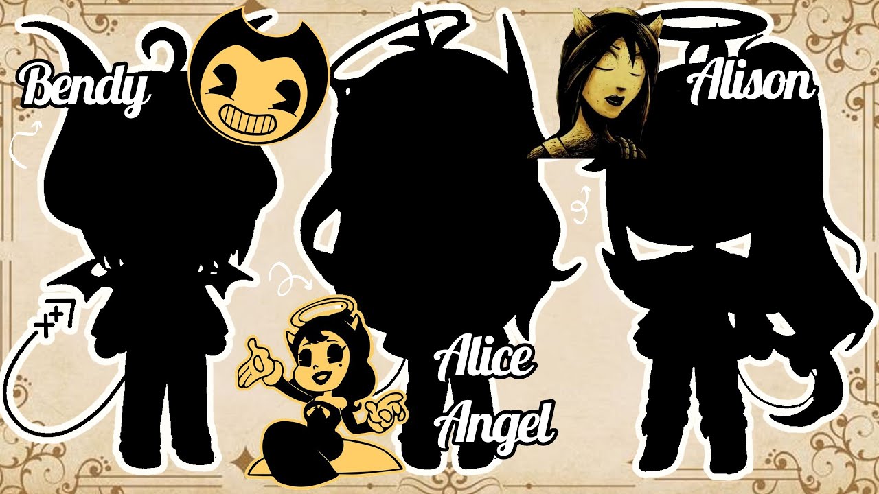 How to make Bendy And The Ink Machine characters in Gacha Life🖤 ️ - YouTube