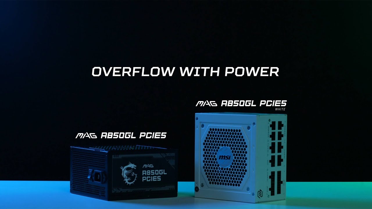 Msi Computer Power Supply Mpg A850gf Pc Desktop 850w Atx Amd Intel