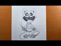 Comment dessiner catnap  tutoriel de croquis de poppy playtime  dessinez facilement avec un crayon
