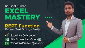 Master the Excel REPT Function | Repeat Text Strings Easily