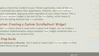 Finding a ttk Equivalent of the Scrolledtext Widget in Tkinter