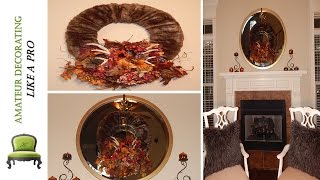 Pier 1 Inspired Fall Faux Fur Antler Wreath | DIY - Saved $50