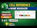 Master Cell References & Name Manager in Excel | Step-by-Step Guide